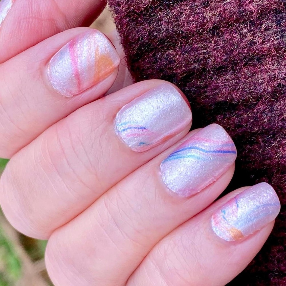 *Retired* Color Street: Perfect Confection | Pastel Pink Marble Spring Summer